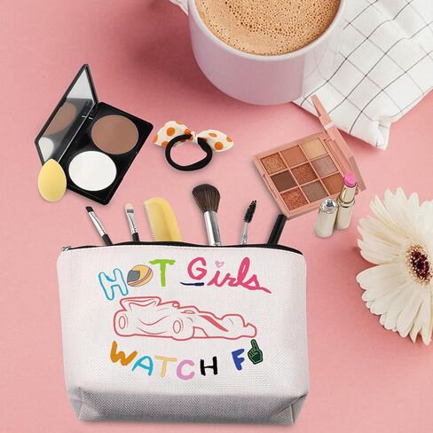 TSOTMO Racing Makeup Bag Motorsport Gift Racer Racing Aesthetic Cosmetic Bag for Car Lovers Carry Racing Gift (WATCH Car) in Kuwait