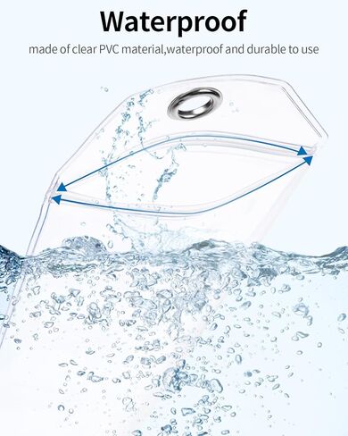 NTONPOWER 6 Pack Cruise Luggage Tags, Cruise Lanyard for Carnival, NCL, Princess, MSC Cruise Ships, Clear Plastic Luggage Tags with Zip Seal and Steel Loops, Cruise Essentials for 2023-2024 in Kuwait