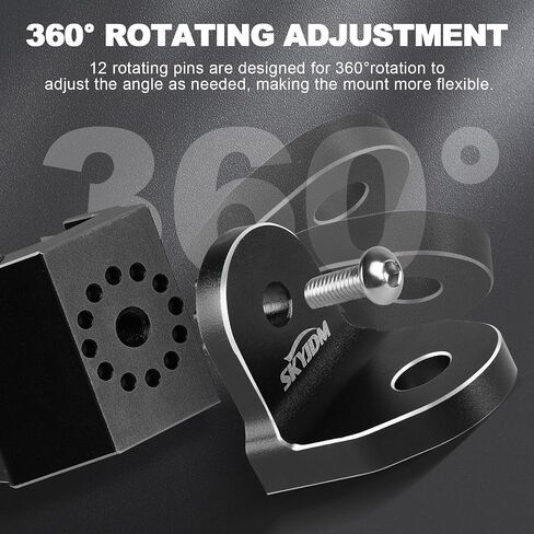 2 PCS UTV Flag Mount, Heavy Duty Adjustable Whip Light Mount for Pro-fit Cage Compatible with Polaris Ranger General Can-am Maverick Trail/ Sport Defender Commander 2021+ (Black) in Saudi Arabia