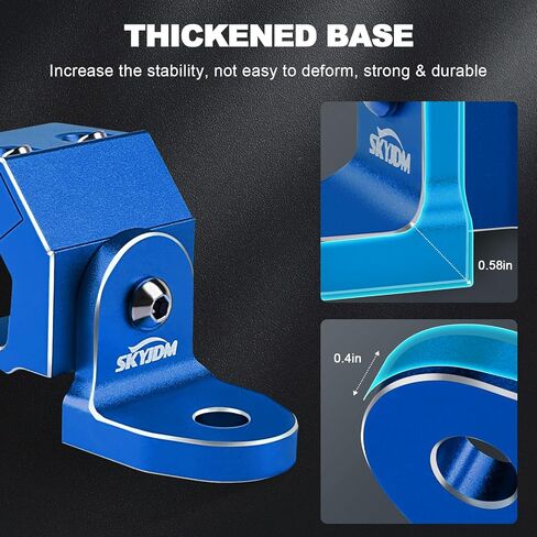 2 قطعة حامل علم UTV، حامل ضوء سوط عالي التحمل قابل للتعديل لقفص احترافي متوافق مع Polaris Ranger General Can-am Maverick Trail/ Sport Defender Commander 2021+ (أسود) in Kuwait