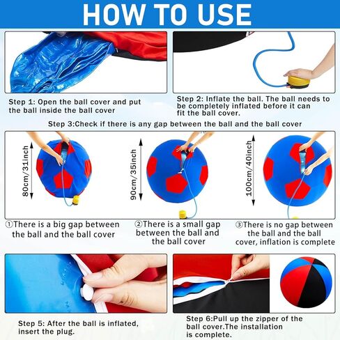 2 Pcs 40 Inch Horse Ball Cover Mega Ball Cover Play Balls Covers for Horses Herding Ball Cover in Kuwait