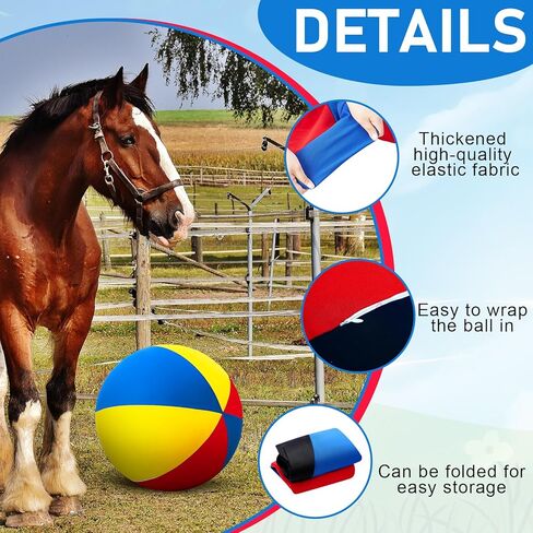 2 Pcs 40 Inch Horse Ball Cover Mega Ball Cover Play Balls Covers for Horses Herding Ball Cover in Kuwait