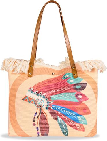 Canvas Tote Bag for Women,15 Inch Large Cotton Aesthetic Casnal Handbag,Big Capacity Everyday Bag for Work Travel in Saudi Arabia