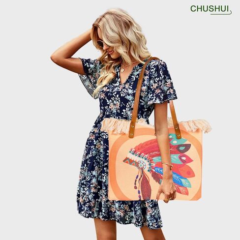Canvas Tote Bag for Women,15 Inch Large Cotton Aesthetic Casnal Handbag,Big Capacity Everyday Bag for Work Travel in Saudi Arabia