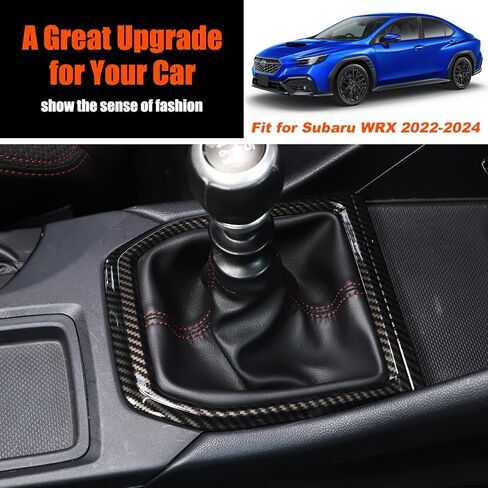 Gear Shift Frame Cover Trim ABS Control Gear Box Shift Knob Panel Frame Cover Sticker Compatible with Subaru WRX 2021 2022 2023 in Kuwait