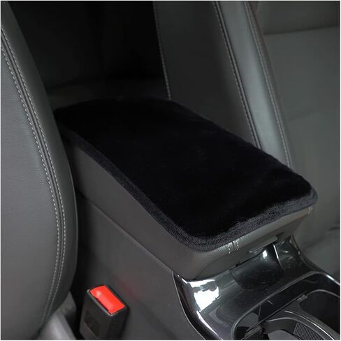 غطاء وحدة التحكم المركزية للسيارة من زيبيلو، مسند ذراع واقي صندوق مقعد السيارة، وسادة وسادة صندوق مسند الذراع التلقائي ذات الفراء الناعم، ملحقات الديكور الداخلي للسيارة العالمية لمعظم المركبات وسيارات الدفع الرباعي والشاحنات (أحمر) in Kuwait