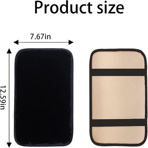 غطاء وحدة التحكم المركزية للسيارة من زيبيلو، مسند ذراع واقي صندوق مقعد السيارة، وسادة وسادة صندوق مسند الذراع التلقائي ذات الفراء الناعم، ملحقات الديكور الداخلي للسيارة العالمية لمعظم المركبات وسيارات الدفع الرباعي والشاحنات (أحمر) in Kuwait