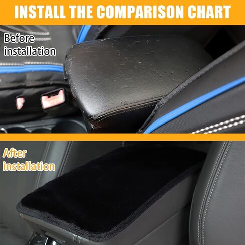 غطاء وحدة التحكم المركزية للسيارة من زيبيلو، مسند ذراع واقي صندوق مقعد السيارة، وسادة وسادة صندوق مسند الذراع التلقائي ذات الفراء الناعم، ملحقات الديكور الداخلي للسيارة العالمية لمعظم المركبات وسيارات الدفع الرباعي والشاحنات (أحمر) in Kuwait