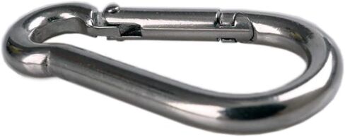 لوحة عين مستطيلة من الفولاذ المقاوم للصدأ M6 304 من HOMPER، 4 قطع، حلقة خطاف أساسية للأجهزة البحرية مع 12 براغي ومقابس بلاستيكية in Kuwait