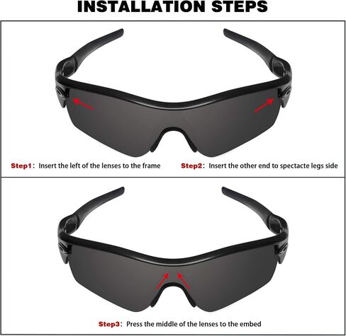 عدسات بديلة مستقطبة حقيقية من Guarda لنظارات Oakley Radar Path الشمسية in Kuwait
