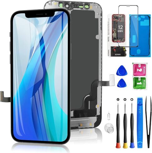 for iPhone 11 Screen Replacement 6.1 Inch, Diykitpl 3D Touch LCD Digitizer Replacement for A2111, A2223, A2221, with Repair Tools Kit+Magnetic Screw Mats+Screen Protector+Waterproof Frame Adhesive in Kuwait