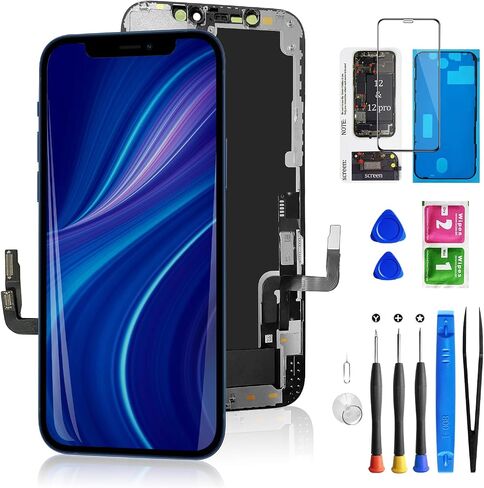 for iPhone 11 Screen Replacement 6.1 Inch, Diykitpl 3D Touch LCD Digitizer Replacement for A2111, A2223, A2221, with Repair Tools Kit+Magnetic Screw Mats+Screen Protector+Waterproof Frame Adhesive in Kuwait