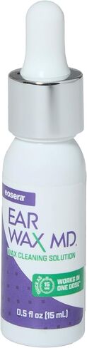eosera® Ear Wax MD® - Wax Cleaning Drops 5pk Single Use Vials | Fast-Acting | Breaks Down & Dissolves Wax in Just 1 Treatment | Clinically Proven | Gentle & Safe in Saudi Arabia
