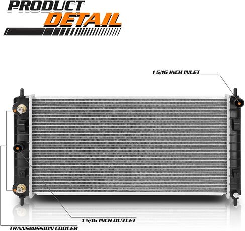 مشعاع من الألومنيوم طراز OE من M-AUTO متوافق مع 2008 2009 08 09 تشيفي بونتياك زحل ماليبو G6 Aura 2.4L 3.6L DPI 2864 in Saudi Arabia