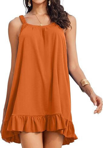 AI'MAGE Swimsuit Cover Ups for Women Tank Beach Dress Summer Sleeveless Bathing Suit Coverups S-XXL in Saudi Arabia