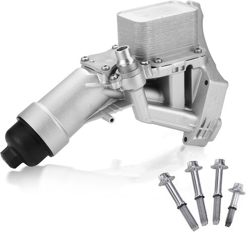 Engine Oil Cooler Filter Housing 11428596283 Compatible with BMW 230i 330i 430i 530i X3 X4 F22 F30 G30 G01 G02 in Kuwait