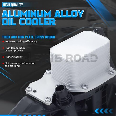 Engine Oil Cooler Filter Housing 11428596283 Compatible with BMW 230i 330i 430i 530i X3 X4 F22 F30 G30 G01 G02 in Kuwait