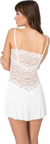 Women Viscose Lace Trim Nightgown, Lightweight Soft Summer Cotton Nightie, Chemise Nightdress in Saudi Arabia