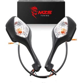 MZS Racing Motorcycle Mirrors, Turn Signals Rearview Side Mirror Fairing Accessories Black Compatible with CBR1000RR 2008-2016