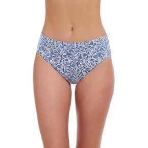 Profile by Gottex Plumeria Textured Leafy Print Stylish & Versatile Beachwear Women’s Mid-Rise Swimsuit Bottom Swim Essential in Kuwait