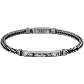 HAQUIL Franco Square Box Link Chain Stainless Steel Bracelet for Men Women Jewelry