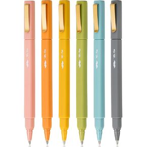 Mr. Pen- Aesthetic Pens, 6 Pack, Black Ink, Fast Dry, No Smear Bible Pens No Bleed Through, Fine Point Pen, Ballpoint Pens Ballpoint, Fine Tip Pens for Note Taking, Pens Aesthetic