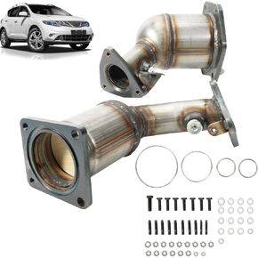 Upgraded Catalytic Converter Set Internal Metal Coating Fit for Nissan Altima/Murano/Quest/Pathfinder, for Infinit JX35/QX60 3.5L #Replace 16702 40886 40885 Front Left&Right Exhaust Pipe