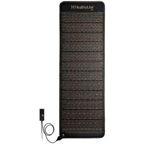 HealthyLine Jet Full Body Mat – Far Infrared Heating Pad for Back Pain Relief - Natural Gemstones - Cutting-Edge Wellness Device – Negative Ions, Photon Lights - 72" x 24"