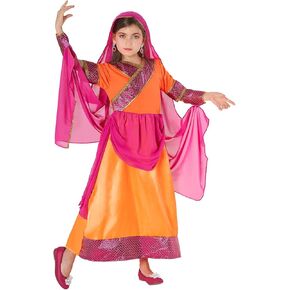Morph Kids Genie Costume Girls,Genie Costume Kids, Girls Bollywood Costume, Girl Genie Costume, Belly Dancer Costume for Girls, Medium