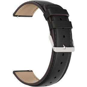 TOOBUR 22mm Watch Band, Vintage Leather Replacement Bracelet, Replacement Strap for Men Women, Compatible with watches with 22mm lug width, universal model