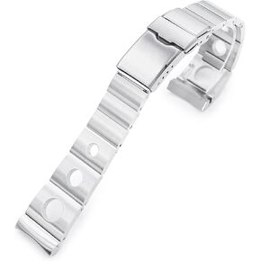 MiLTAT 20mm Metal Watch Band compatible with Omega Seamaster 42mm, RB version II 316L