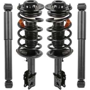 MOSTPLUS 172200 172199 5778 349008 Front and Rear Complete Strut Spring Assemblies Shock Absorber Compatible with 2008-2012 Chevy Malibu (not Classic) / Pontiac G6 2005-2010 (Set of 4)