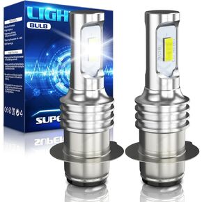 Compatible for 2000 2001 2002 2003 2004 2005 2006 Honda Rancher 350 4x4 2x4 ES Headlights, 6000K Bright White H6 H6M Headlight Bubs, 2-Pack Halogen Lamp Replacement
