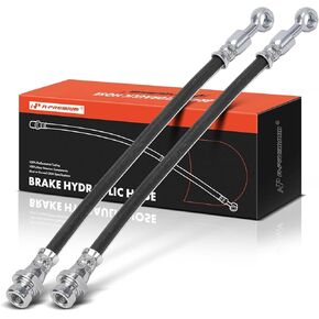 A-Premium Rear Driver and Passenger Outer Side Brake Hydraulic Hose Compatible with Select Mitsubishi Models - Outlander 2016-2017, Outlander Sport 2012-2016 - Replace# 4650C863, 4650B631(Pack of 2)
