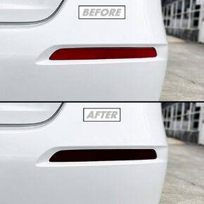 SlickMod PreCut Vinyl Smoke Tint for 2022-2023 Honda Civic Sedan Tail Light (3. Turn Signal & Reverse, 20% Dark Smoke)