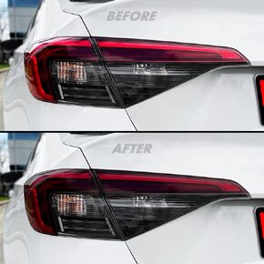 SlickMod PreCut Vinyl Smoke Tint for 2022-2023 Honda Civic Sedan Tail Light (3. Turn Signal & Reverse, 20% Dark Smoke) in Kuwait