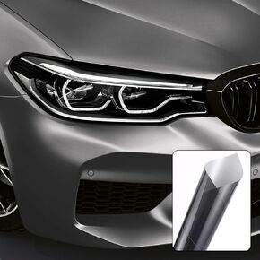 Car Headlight Tail Light Tint Film, 11.88×48 Inch Self-Adhesive Tint Film Brake Lights Fog Lights Taillight Vinyl Wrap Protector Film Sticker, Decoration Accessories for Cars (Matte Black)