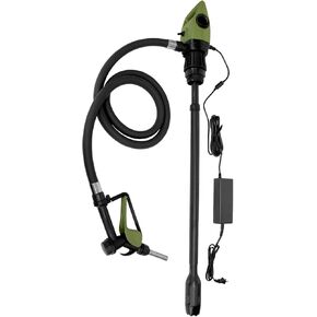 TERA PUMP - Electric 55 Gallon Drum Pump with Flow Meter (7.1 GPM) DEF, Diesel, Engine Oils, Hydraulic Oil, Kerosene, Light Oils & more - Telescopic Tube Fits 55 Gallon Drums to 275 Gallon IBC Totes