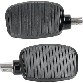 Motorcycle Passenger Mini Board Floorboards Footpegs Pedals Footrests Highway Pegs with Anti-Slip Rubber Universal for Harley Davidson Dyna Touring Honda Suzuki Yamaha Triumph (Black)