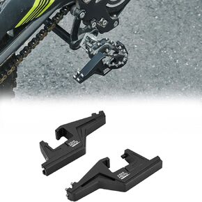 KEMIMOTO Universal Driver Footpegs Extension Bracket Compatible with Enduros Surron Talaria Motorcycle Dirt Bike Footpegs Extenders Dirt Bike Driver Pedals Extenders Black