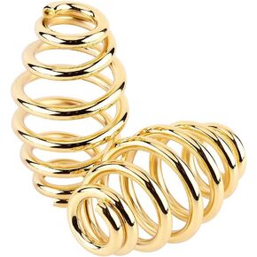 1 Pair 3inch Steel Seat Barrel Springs For Chopper Bobber Motorcycle Motorcycle Seat Spring (Gold)