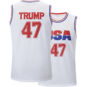 47 USA Jersey Trump Mens Basketball Stitched Jersey S-3XL