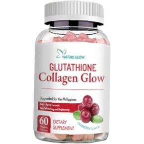 Glutathione Collagen Glow Cranberry 60 Organic Gummies