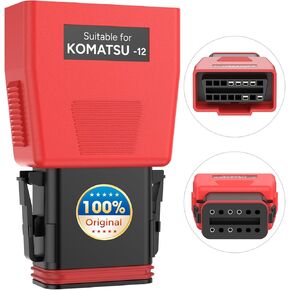 Autel Original MaxiSYS CV Komatsu 12-PIN Adapter, 12-pin Off-Highway Vehicle Adapter, Work with Scanner Autel MaxiSYS MS909CV, MS906CV, MS908CV, MS908CV II and VCI