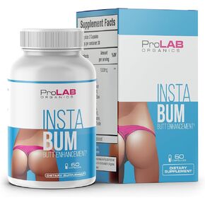 InstaBum Bum Enhancement Pills – Lift, Shape, and Fill Glutes – Fast Growth for Bigger Butt and Hips – Maca Root, Aguaje, Wild Yam – No Gummies, No Weight Gain – Visible Results in 1-2 Weeks