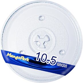 Replacement Microwave Glass Plate - OEM Quality Microwave Turntable Plate, 12.4" Microwave Plate Replacement, 12 3/8 inch Microwave Glass Turntable for Panasonic, Frigidaire, Toshiba By MangoPark