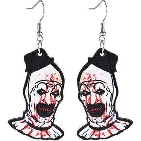Halloween Horror Earrings for Women Man Halloween Exaggerated Earrings Gothic Acrylic Earrings Halloween Jewelry Gifts