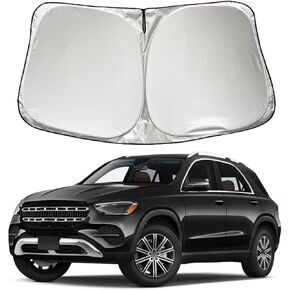 XHRING Windshield Sun Shade Sunshade Compatible with Mercedes Benz GLE 350 450 GLS 350 450 2025 2024 2023 2020-2022 SUV Accessories Car Front Window Sun Shield Cover