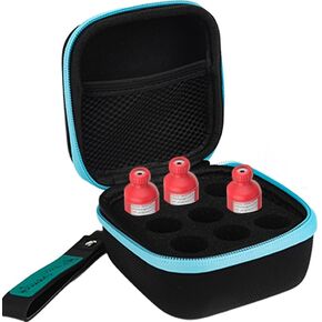 Insulin Holder Fridge Storage Carrying Case, Insulin Vial Organizer Bag Fitting 10ml Vial Short Size, Removable Design Slot Foam(9 Slots)