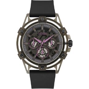 GUESS Men's 48mm Watch - Black Black Dial Black Case